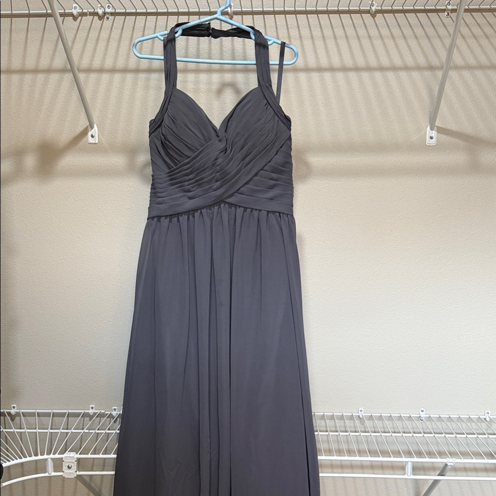 Chic Strapless Gray Dress